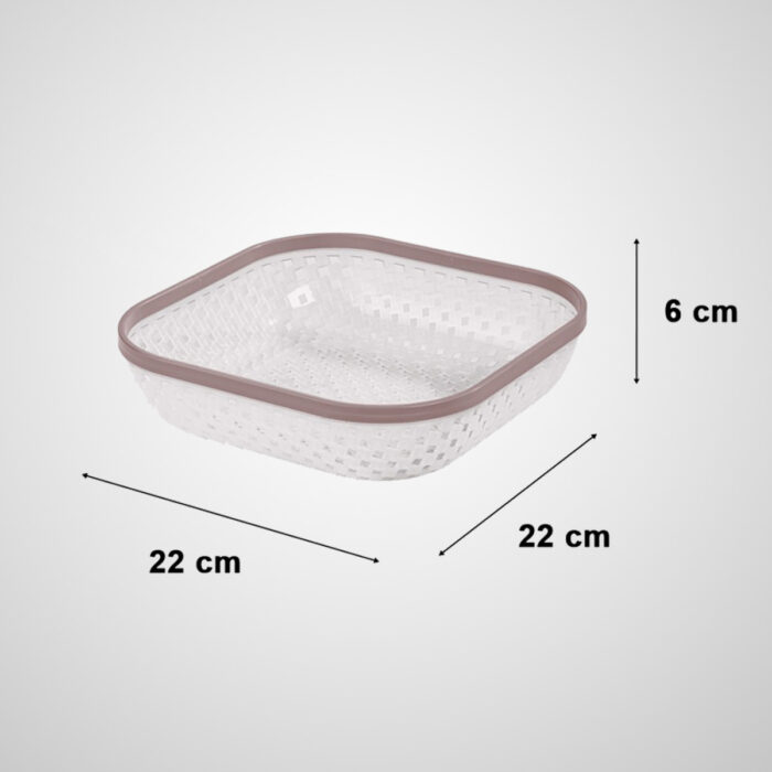 Limon Large Bread Basket with Knit  Design - Image 2
