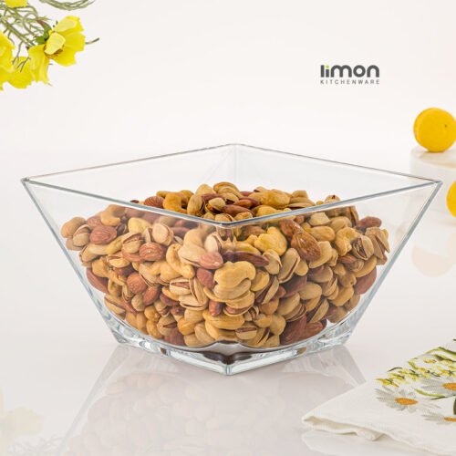Limon Square Glass Bowl 1200-Ml