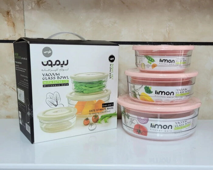 Limon Vacuum Glass Bowl 3-Pcs Set (Plain) - Image 10