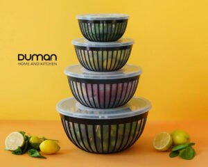 Duman Dorna Bowl Set With Lid 4 Pcs 763756 613074 300x240