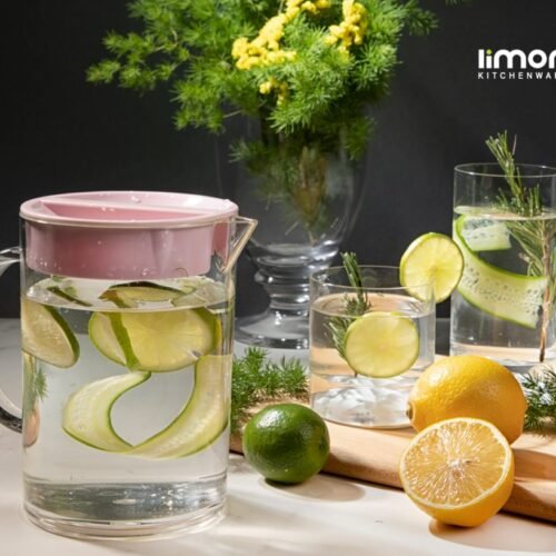 Limon Acrylic Short Round Jug 1.5 L