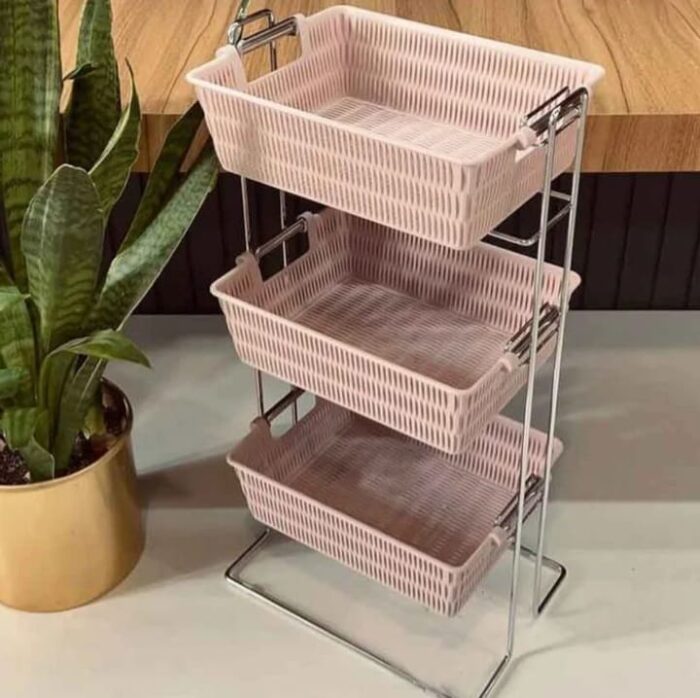 Limon Onion Rack 3-Floor Rectangle with Stand - Image 2