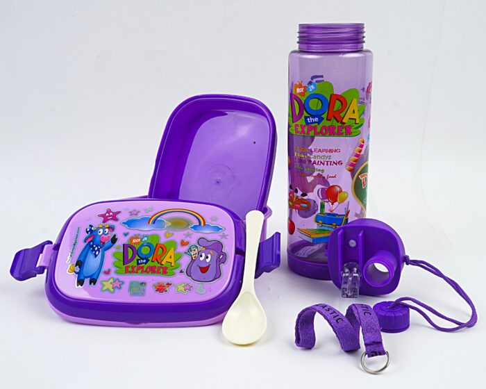Lunch Box & Water Bottle 600-ml (2 in 1 Set)! - Image 2