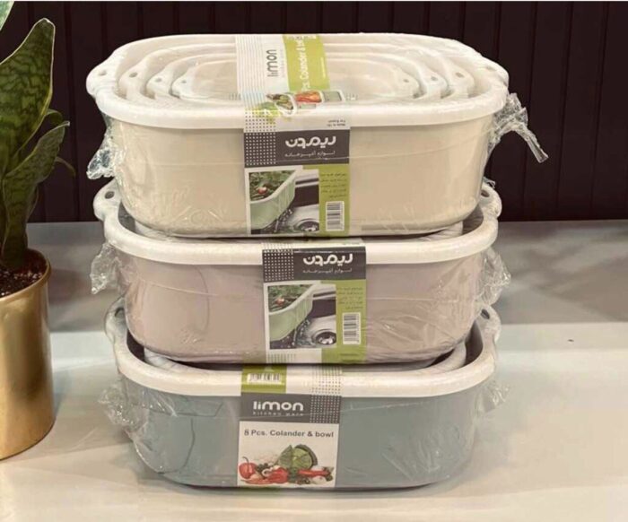 Limon Colander & Bowl Set 6-Pcs (Rectangular) - Image 5