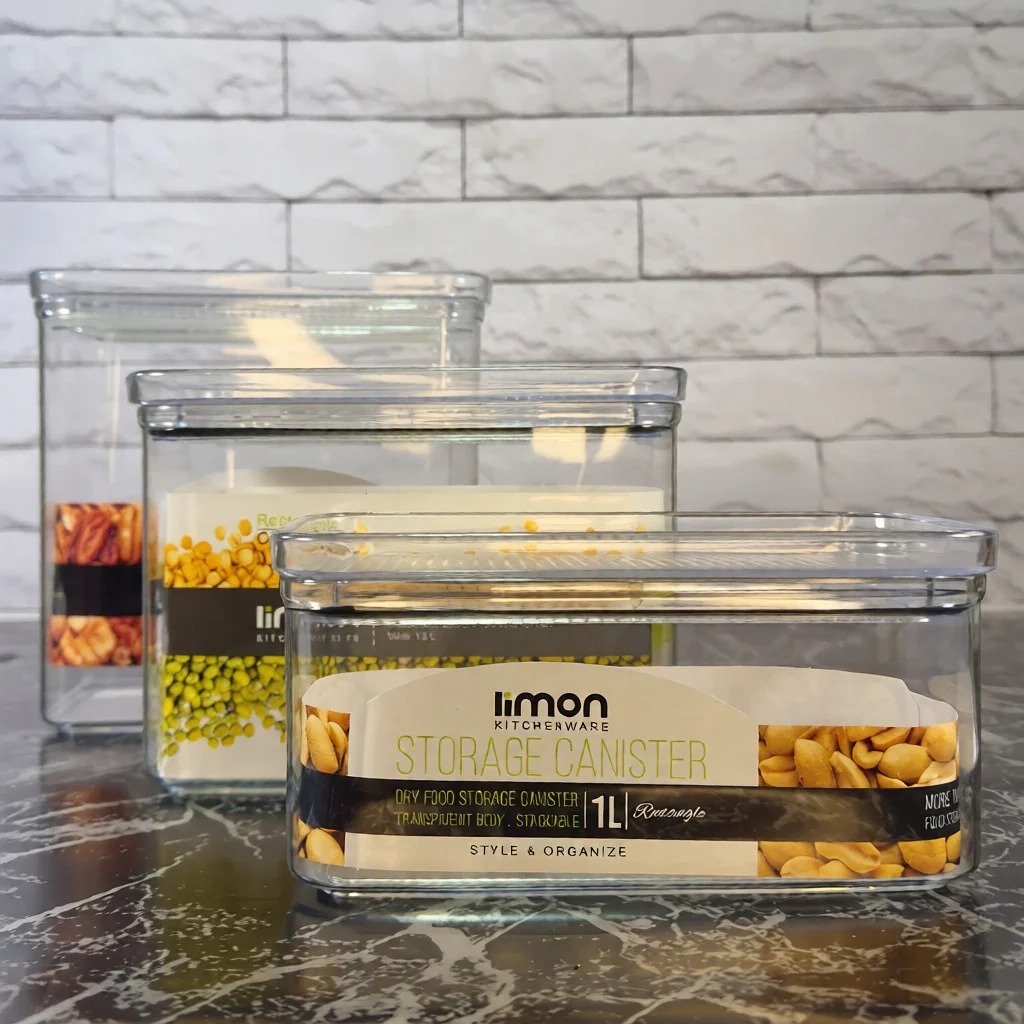limon royal acrylic canister 3 pcs set (rectangle) limon royal acrylic canister 3 pcs set (rectangle)