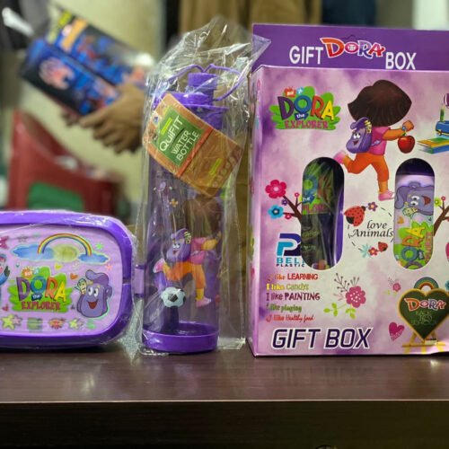 Lunch Box & Water Bottle 600-ml (2 in 1 Set)!