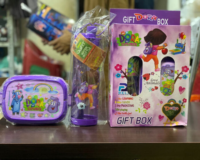 Lunch Box & Water Bottle 600-ml (2 in 1 Set)!