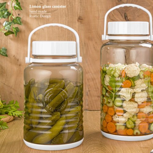 Limon Pickle Glass Container/ Jar 4 & 5 Liters