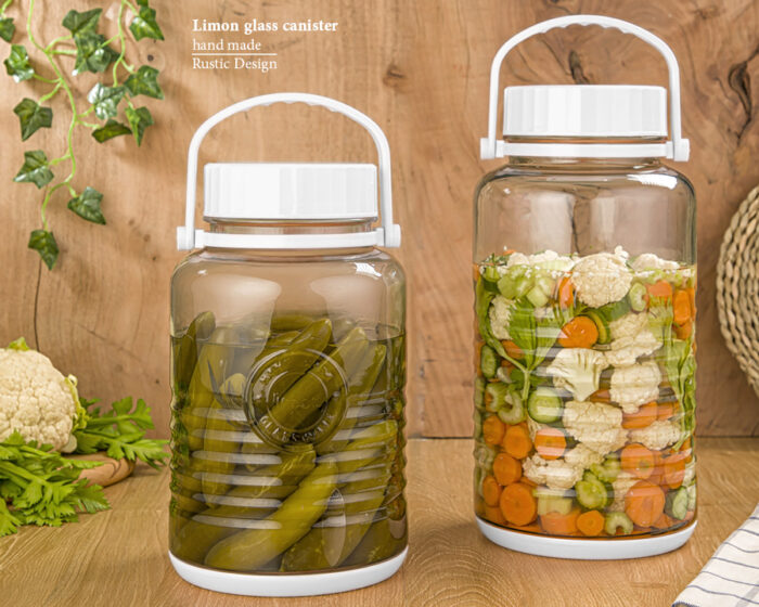 Limon Pickle Glass Container/ Jar 4 & 5 Liters