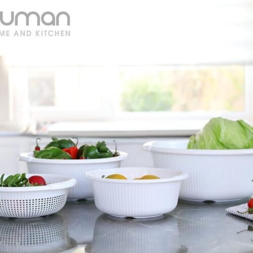 Duman Colander & Bowl Set 6 & 8 Pcs (Round)