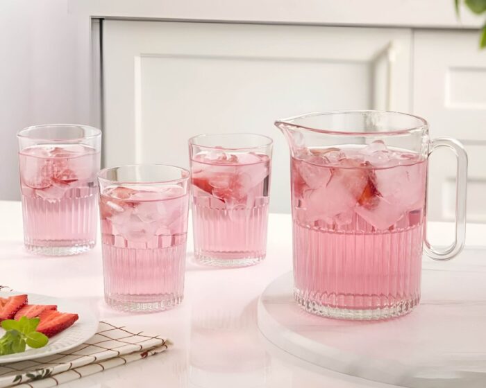 Limon Pitcher & Water Glass 7-Pcs Set-Made in Iran - Image 4