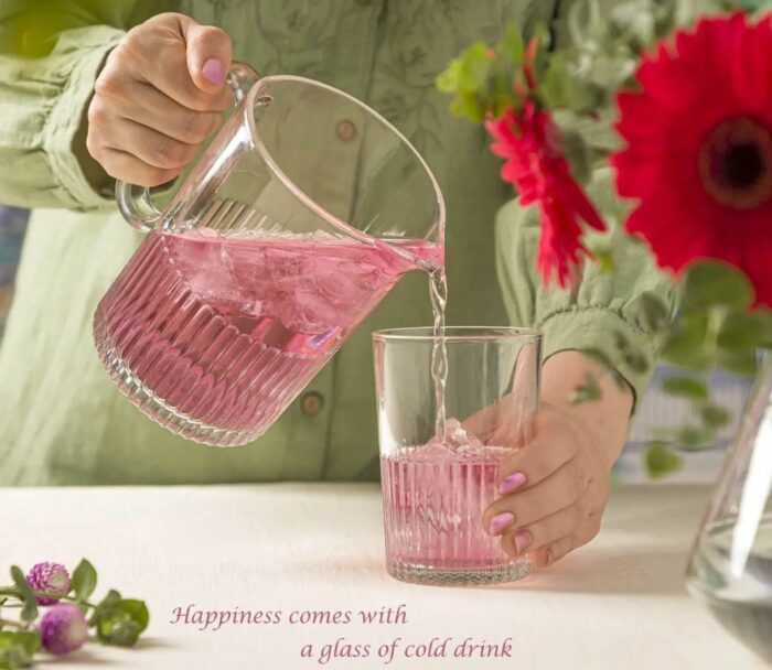 Limon Pitcher & Water Glass 7-Pcs Set-Made in Iran - Image 2