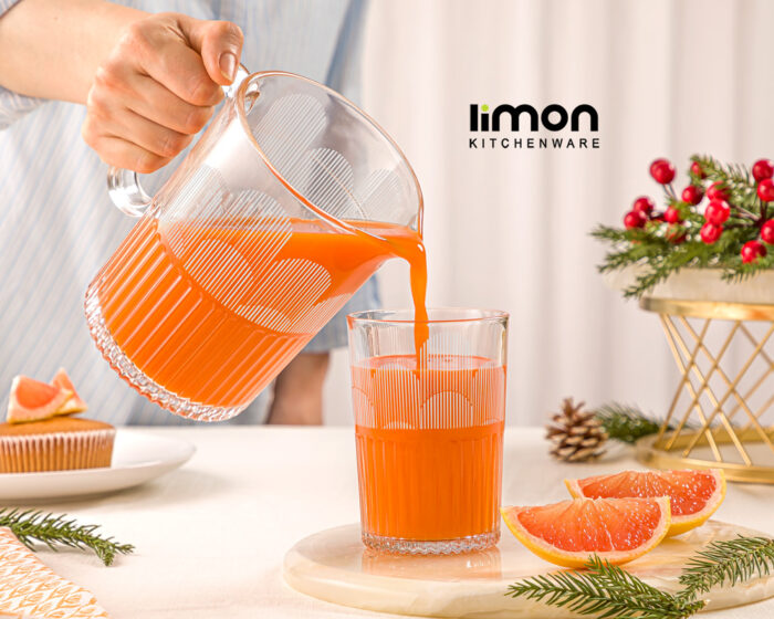 Limon Pitcher & Water Glass 7-Pcs Set-Made in Iran - Image 2