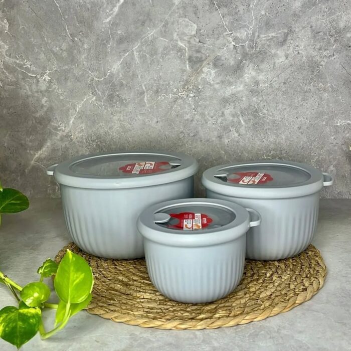 Limon Bowl Set – 3 Pc's with Vented Lid - Image 3