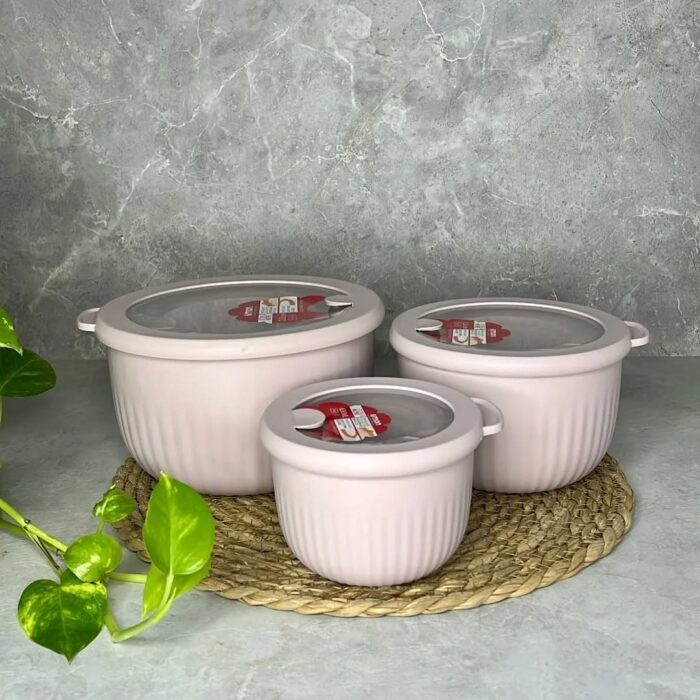 Limon Bowl Set – 3 Pc's with Vented Lid - Image 2