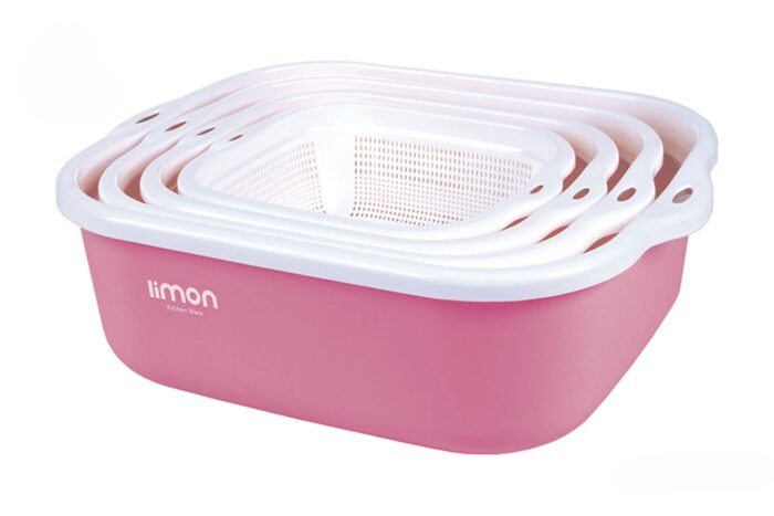 Limon Colander & Bowl Set 6 & 8 Pcs (Rectangular) - Image 7