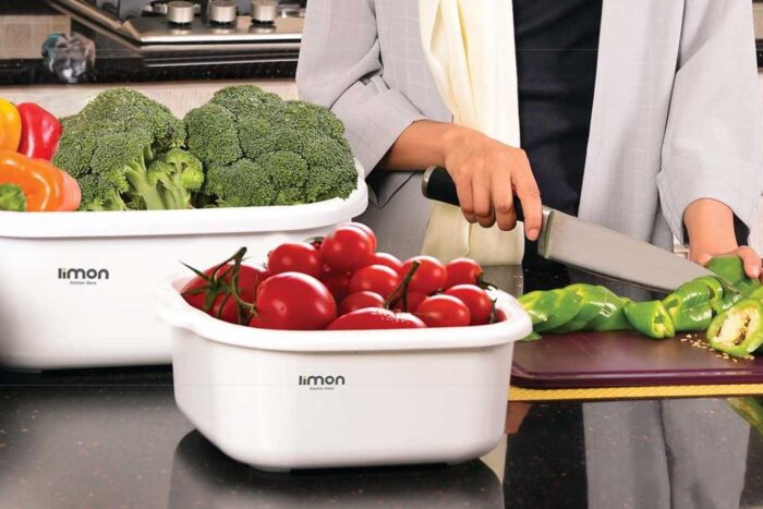 Limon Colander & Bowl Set 6 & 8 Pcs (Rectangular) - Image 6