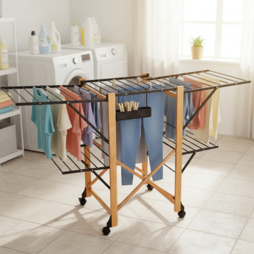 clothes drying station – foldable & expandable by limon