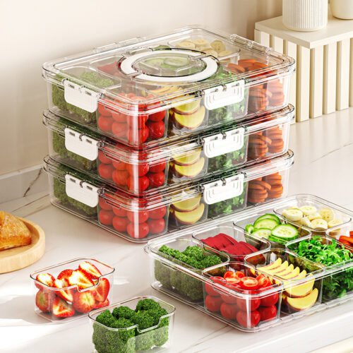 storage multi portion airtight box