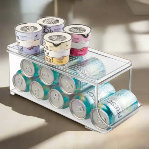 stackable beverage & essentials organizer with removable lid by limon