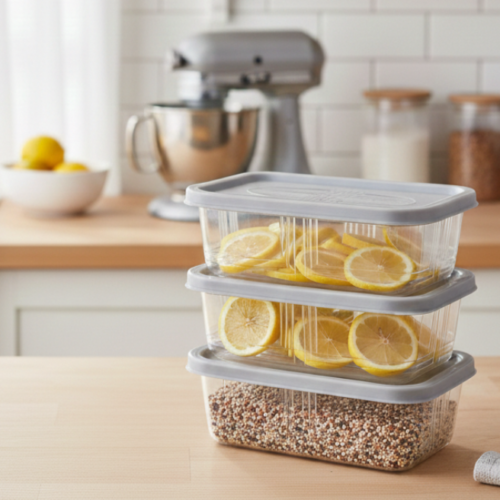 3 pcs set freezer storage boxes by limon