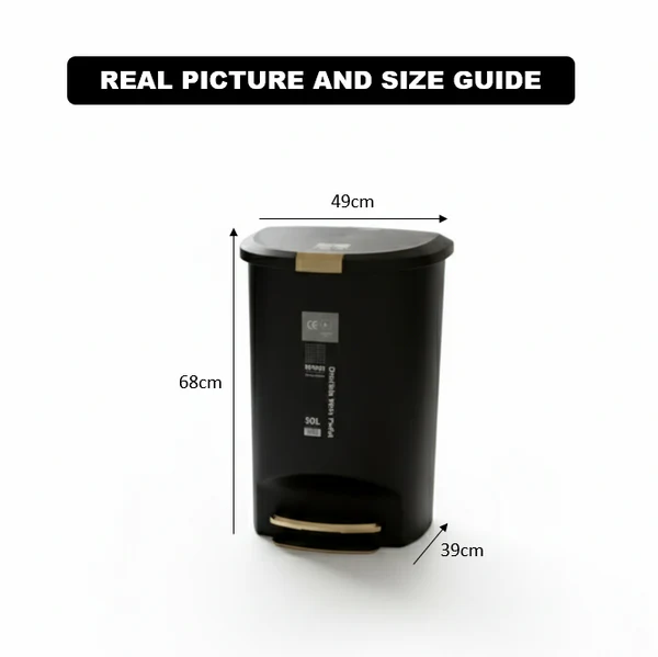 homemax 50l pedal dustbin by limon homemax 50l pedal dustbin by limon