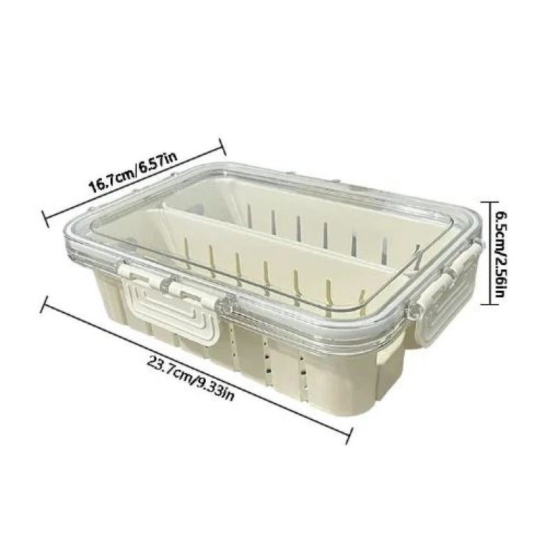 premium airtight multi portion box with drain premium airtight multi portion box with drain