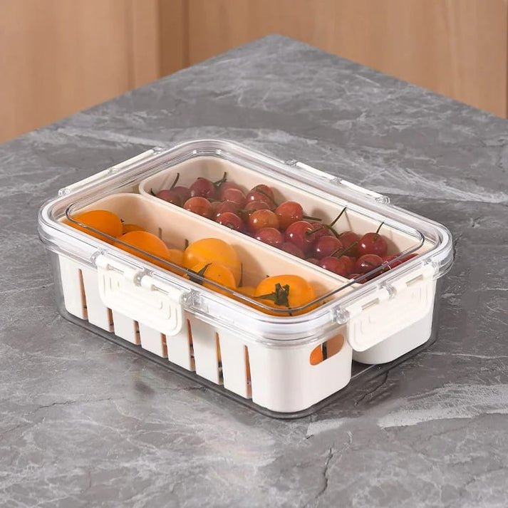 premium airtight multi portion box with drain premium airtight multi portion box with drain
