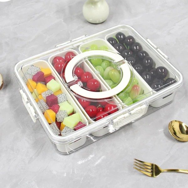 premium airtight multi portion box with drain premium airtight multi portion box with drain