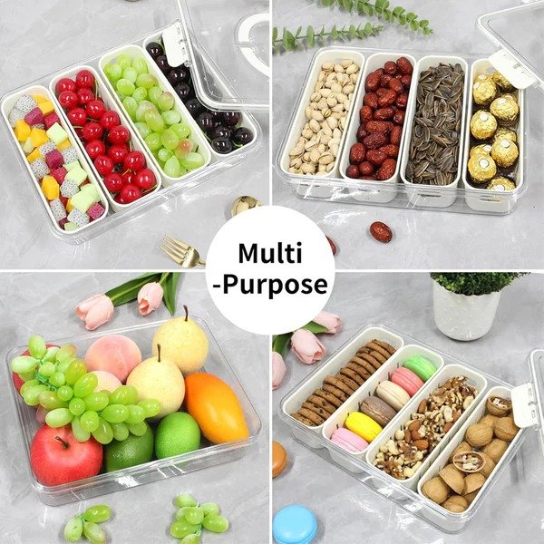 premium airtight multi portion box with drain premium airtight multi portion box with drain