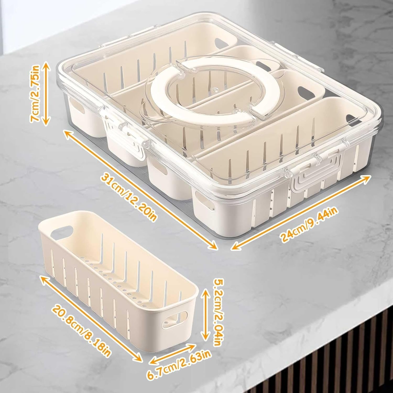 premium airtight multi portion box with drain premium airtight multi portion box with drain