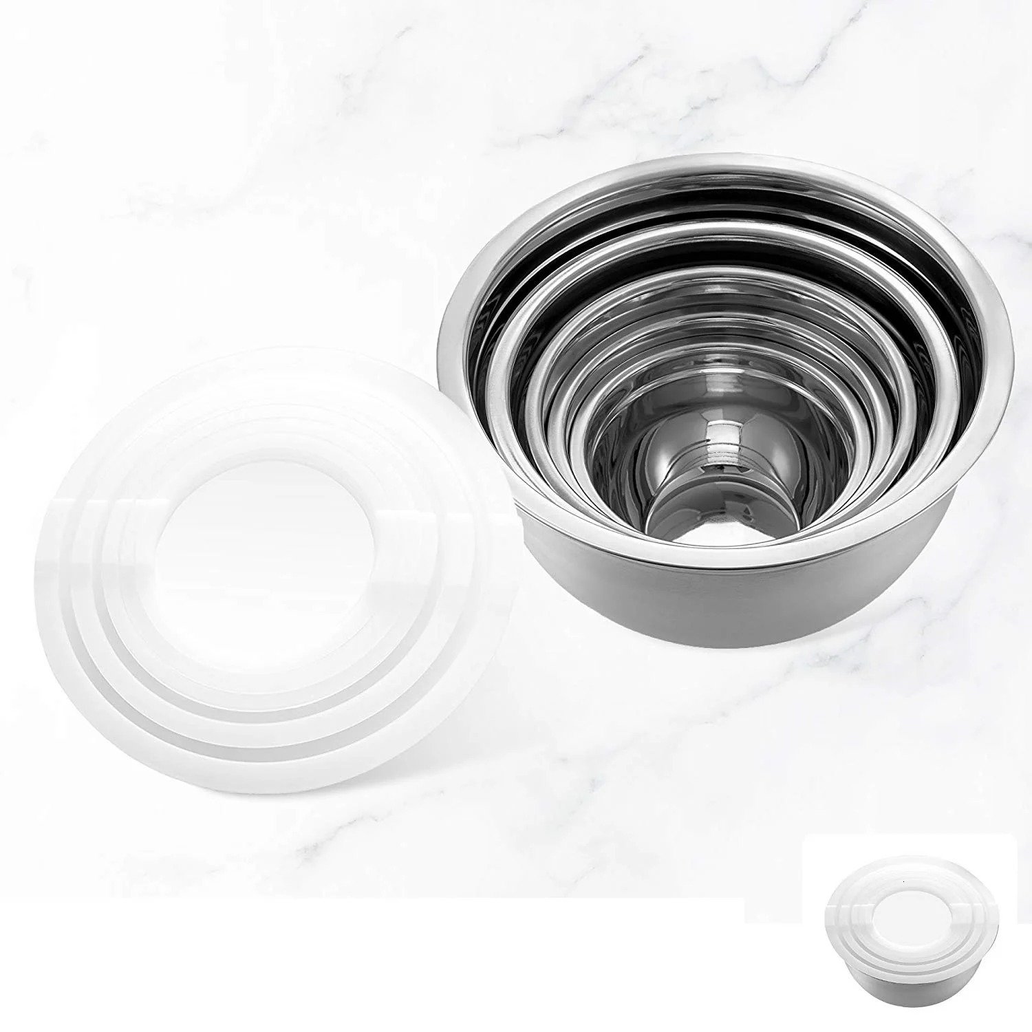 stainless steel mixing bowls 5 piece set stainless steel mixing bowls 5 piece set