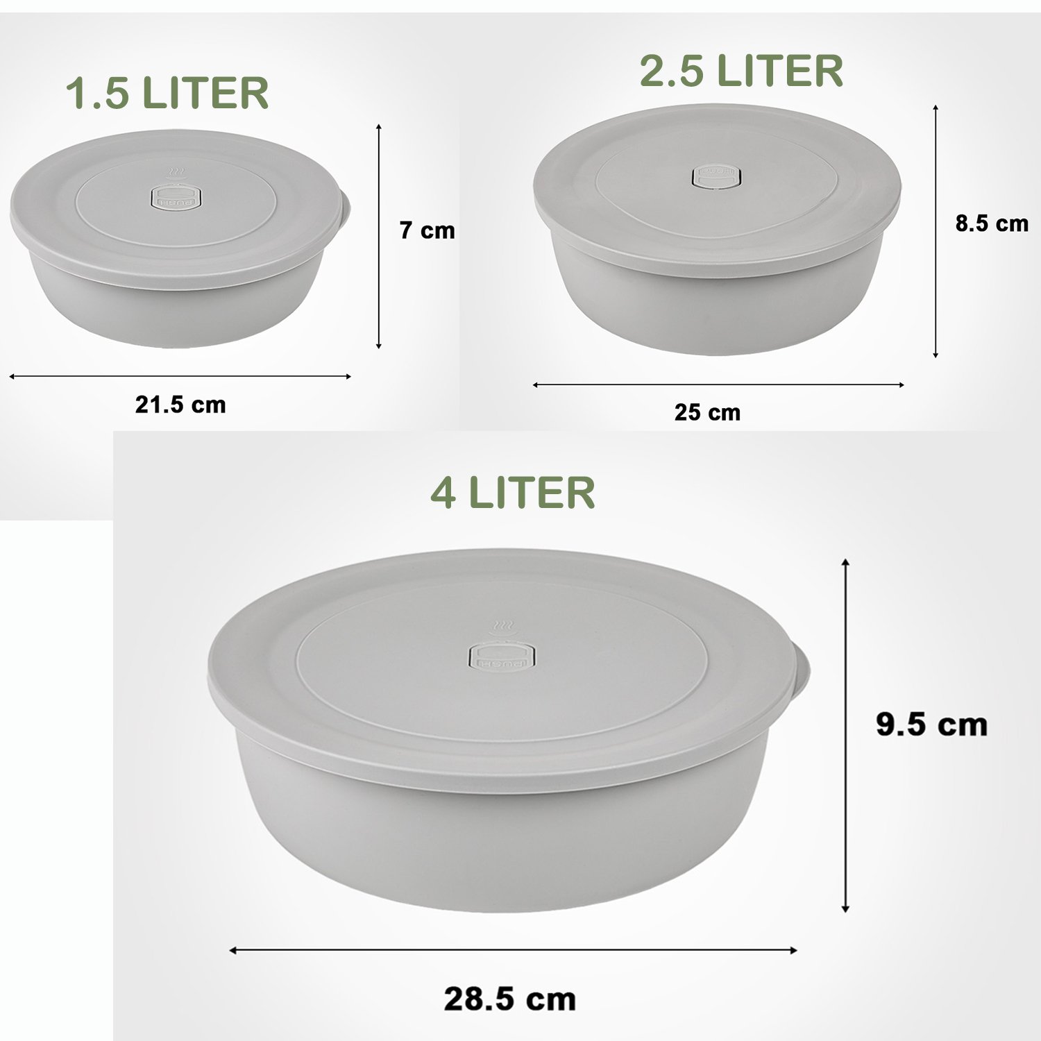 3-Pcs Food Storage Containers with Vented Lid by Limon - Image 5
