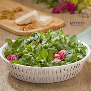 limon bamboo oval basket