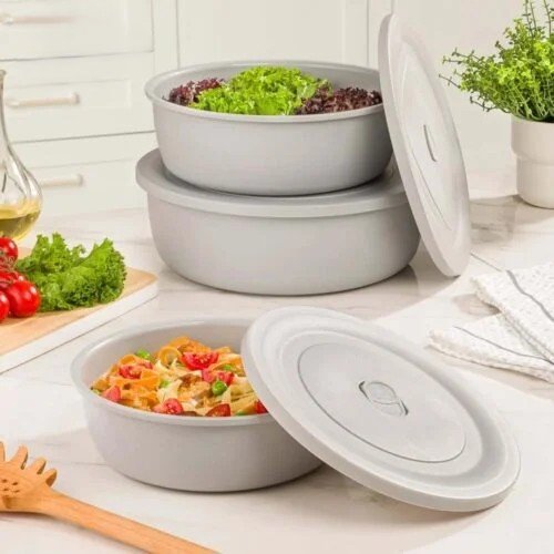 3 pcs food storage containers with vented lid by limon 3 pcs food storage containers with vented lid by limon