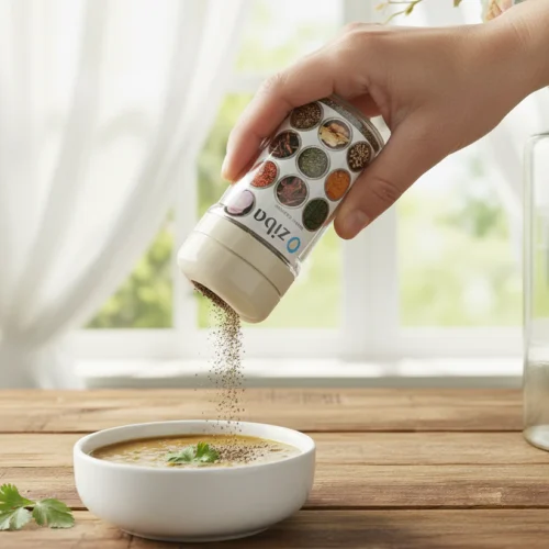 ziba 3 way crystal seasoning shaker