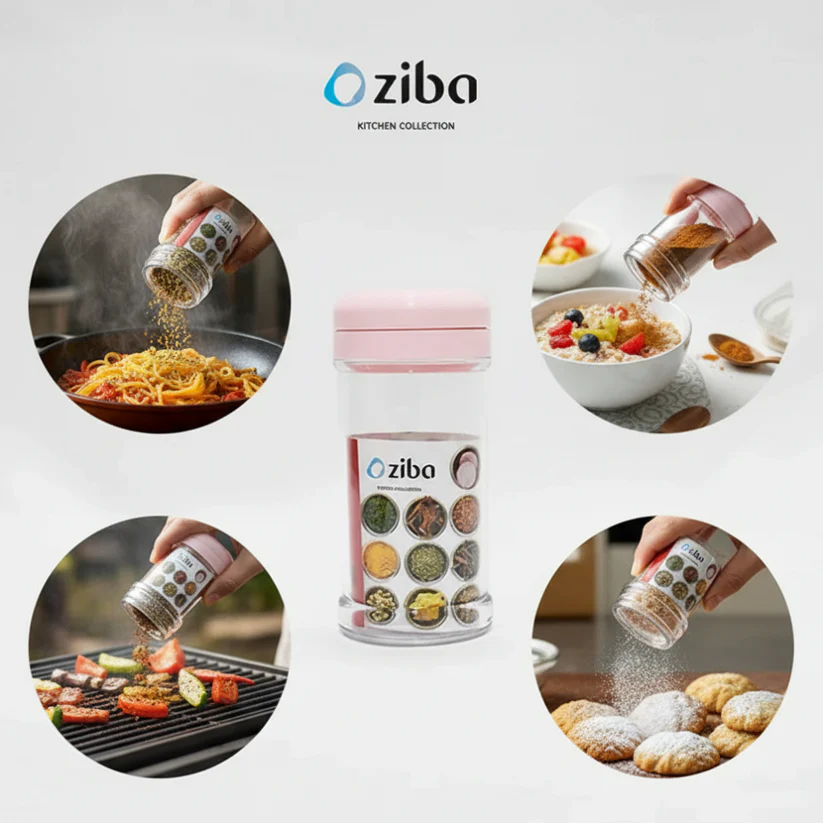ziba 3 way crystal seasoning shaker ziba 3 way crystal seasoning shaker