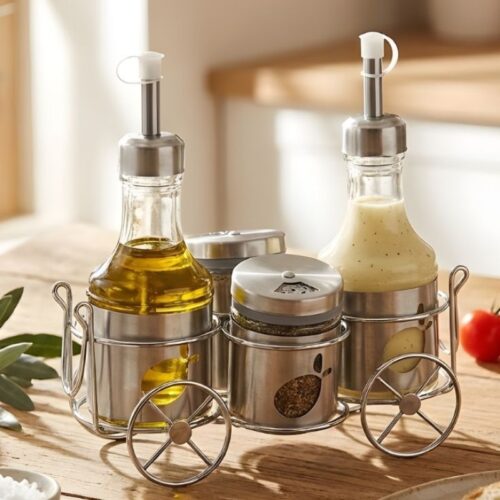 ziba circa 5‑piece condiment set