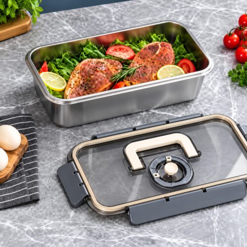 Food Storage & Baking Container with Airtight Lid