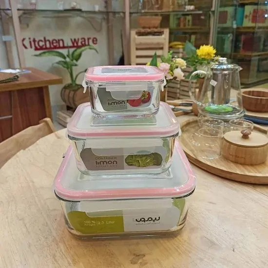 Limon Glass Container Set (Square) - Image 7