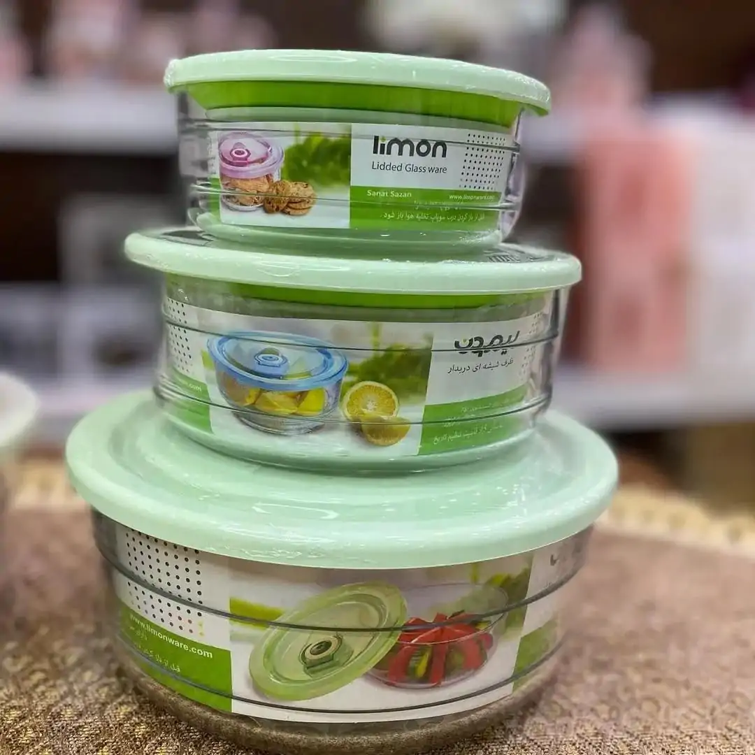 Limon Vacuum Glass Bowl 3-Pcs Set (Plain) - Image 7