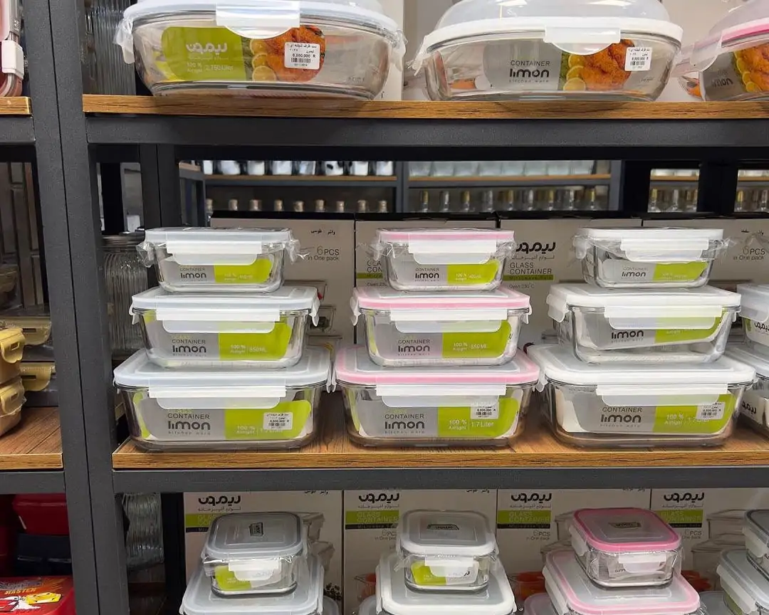 Limon Glass Container 3-Pcs Set with 4-Lock Lid (Rectangle) - Image 8