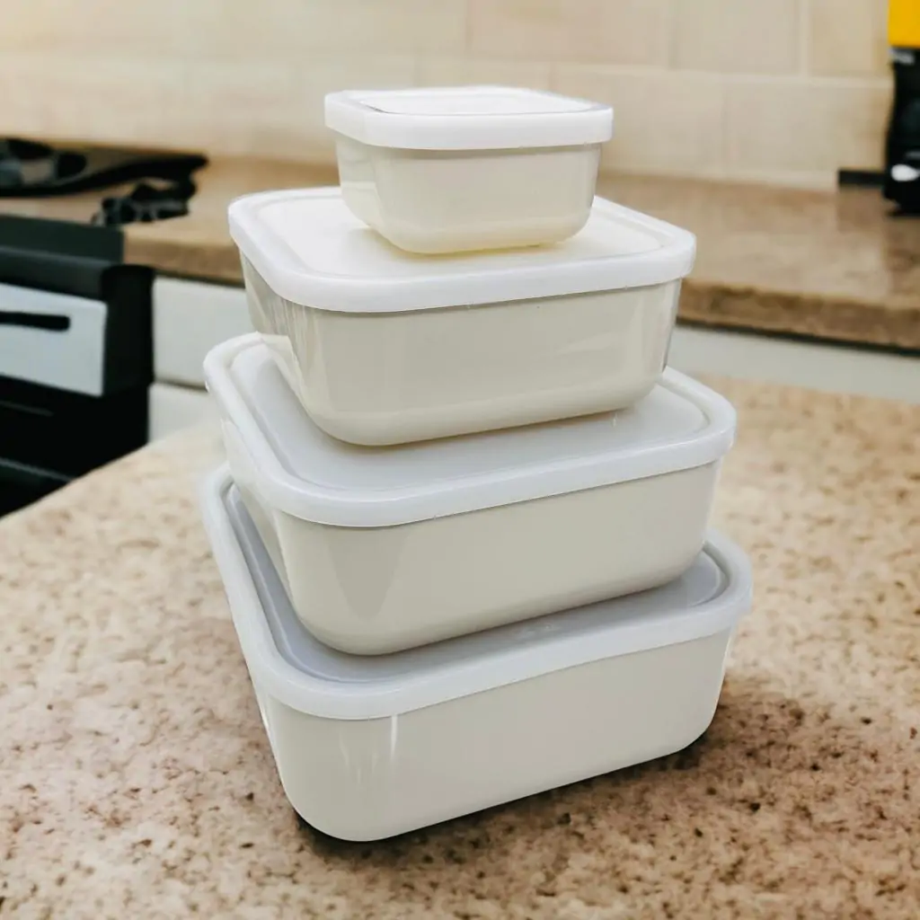 ZIBA Plastic Bowl Set with Airtight Lid 4-Pcs - Image 10