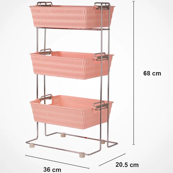 Limon Onion Rack 3-Floor Rectangle with Stand - Image 6