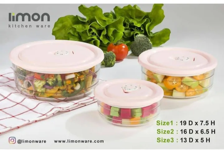 Limon Vacuum Glass Bowl 3-Pcs Set (Plain) - Image 8