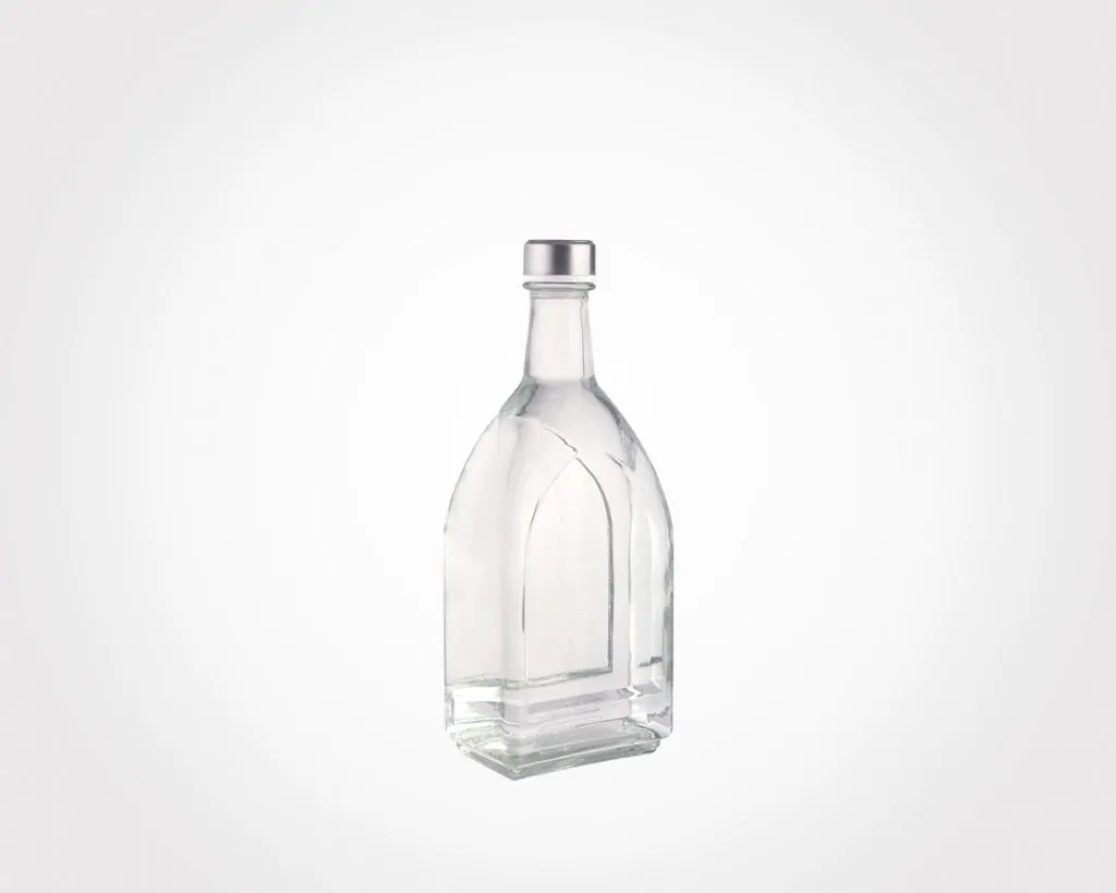 Limon Glass Water Bottle with Steel Lid 1.1 L (Rectangle) - Image 3