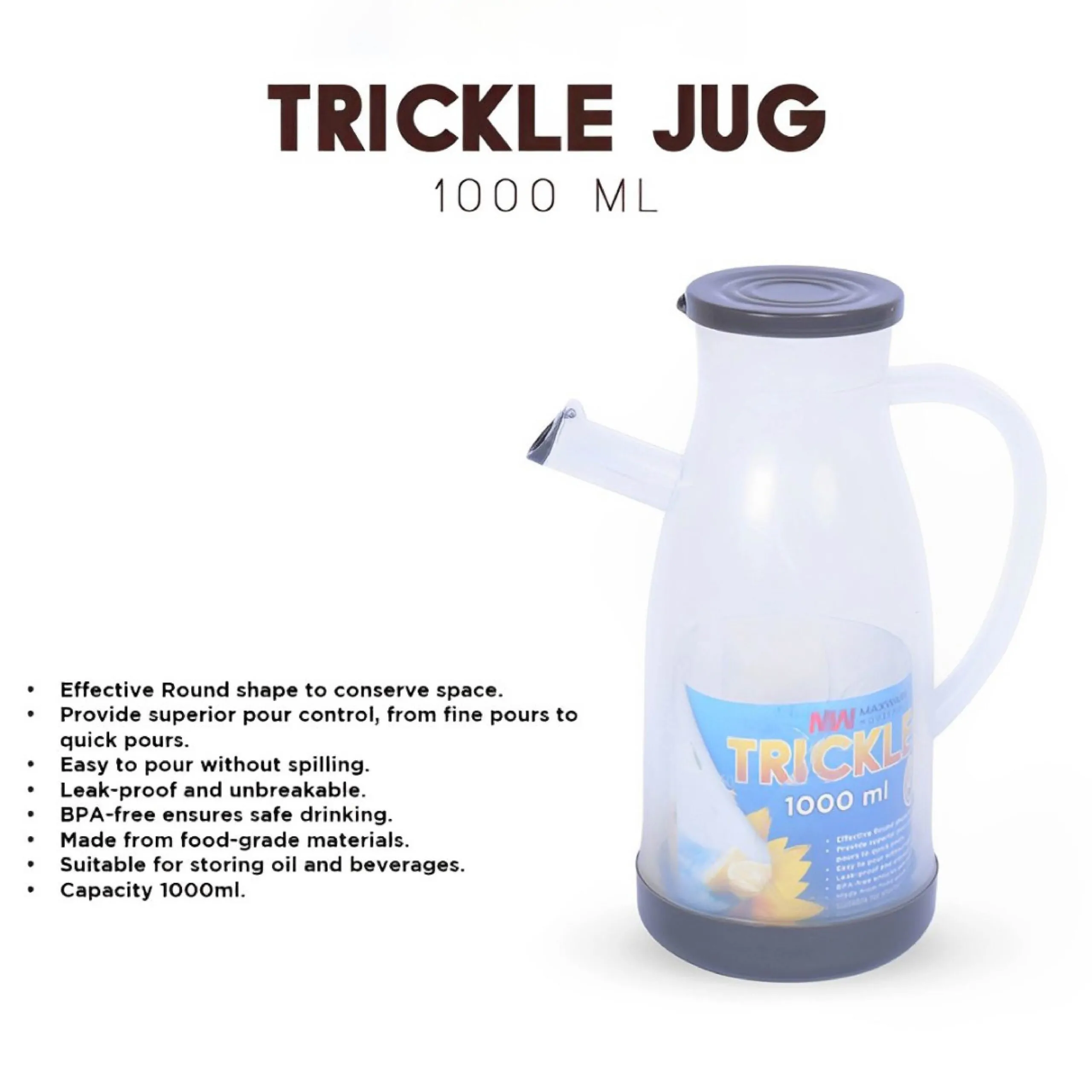 Maxware Trickle Oil Jug 1-Liter - Image 6