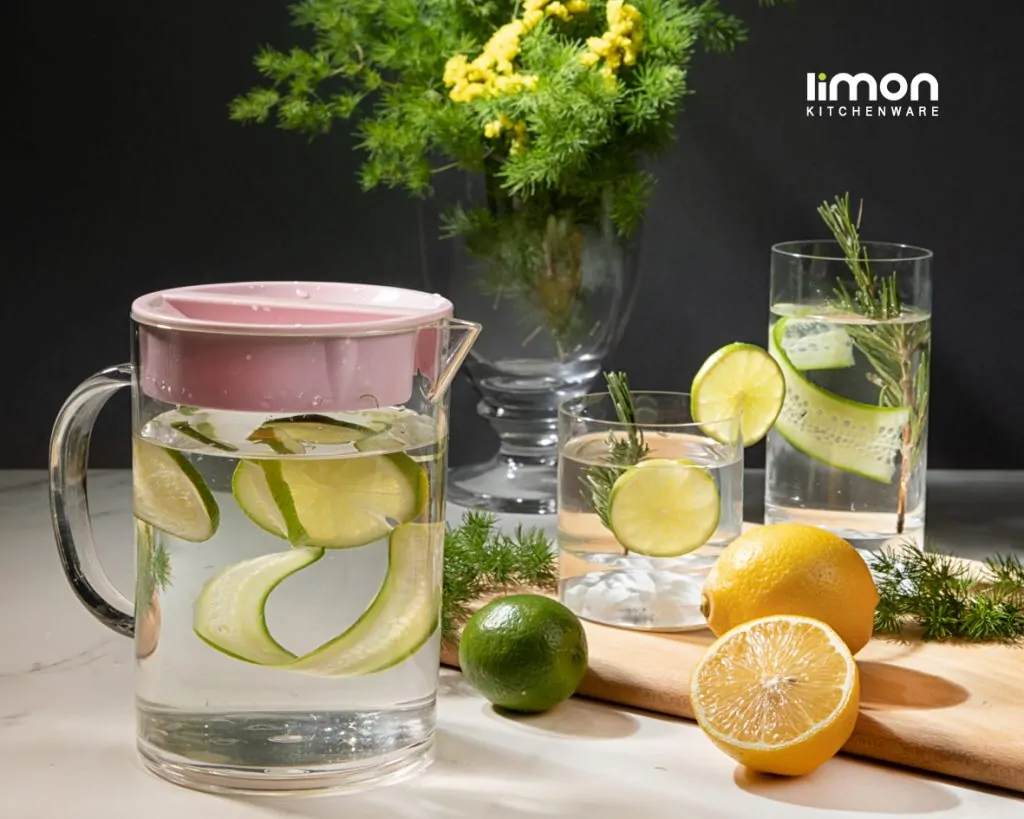 Limon Acrylic Short Round Jug 1.5 L