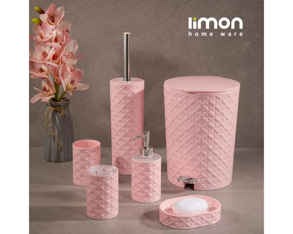 Limon Flower Design Bath Set 6-Pcs