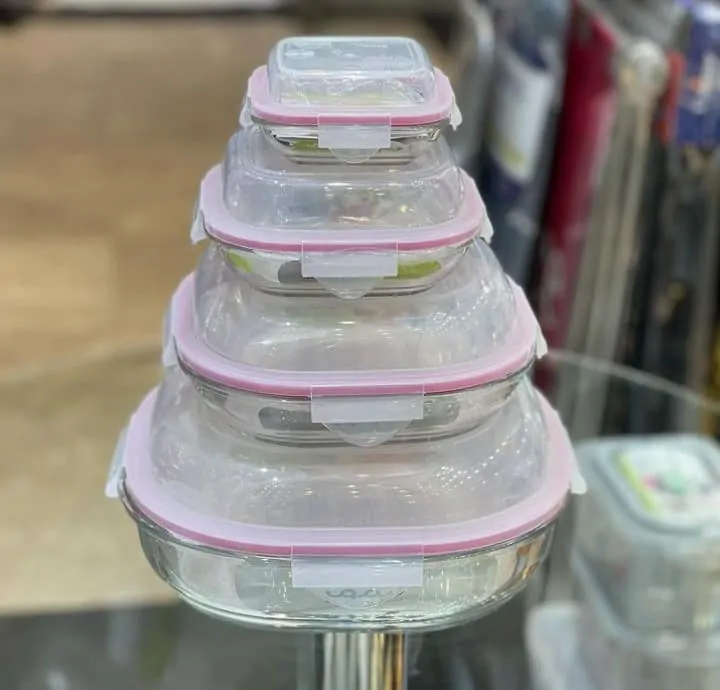 Limon Glass Container Set 4-Pcs (Round) - Image 6